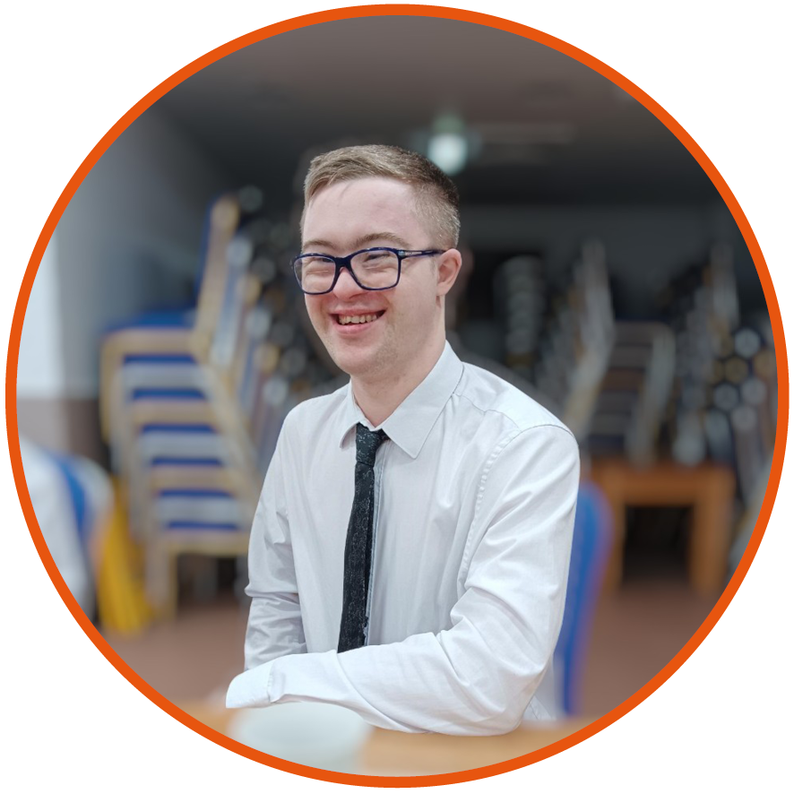 Student Joseph at work placement