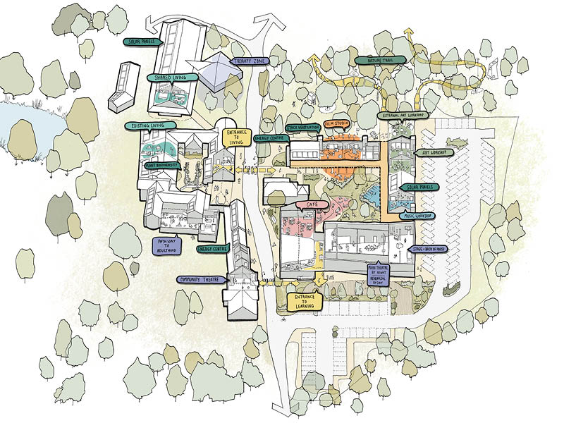 Layout of New Arts Centre