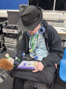 Student working on features for Recite Me